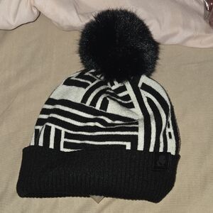 Karl Lagerfeld Monochrome Patterned Beanie
